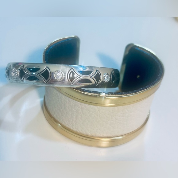 3 retired Brighton Silver and Gold-Tone Bracelets - Picture 5 of 11